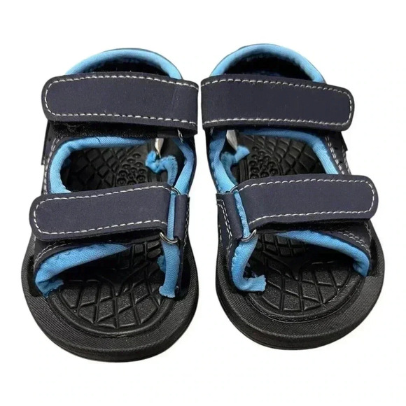 Skysole Boys Double Adjustable Strap Lightweight Sandals Blue Size 7-8 Medium - Picture 3 of 7